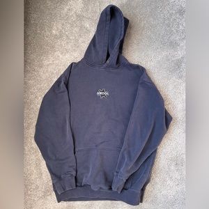 XL navy blue Kona bikes hoodie
